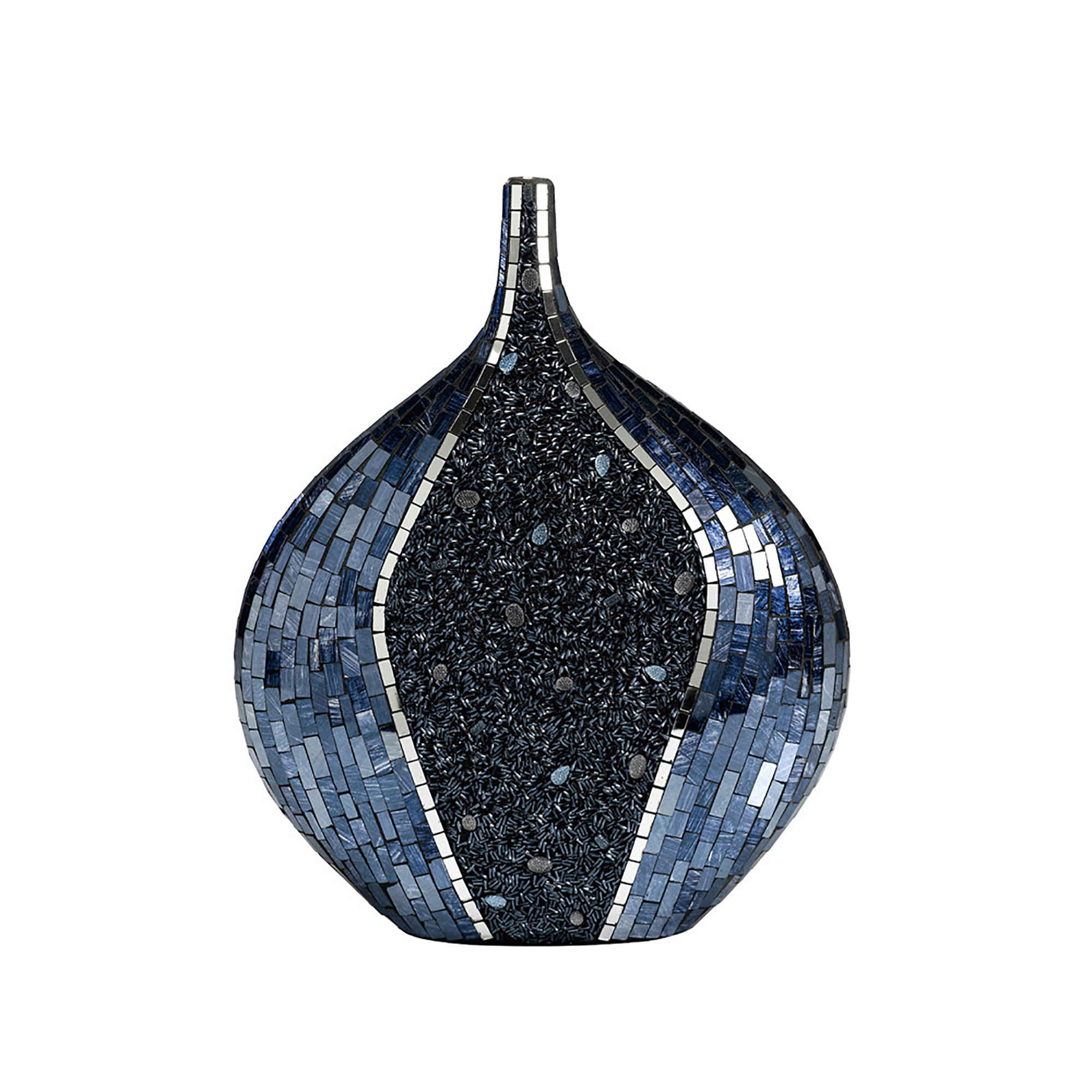 IL70252  Sapphire Mosaic Vase Round